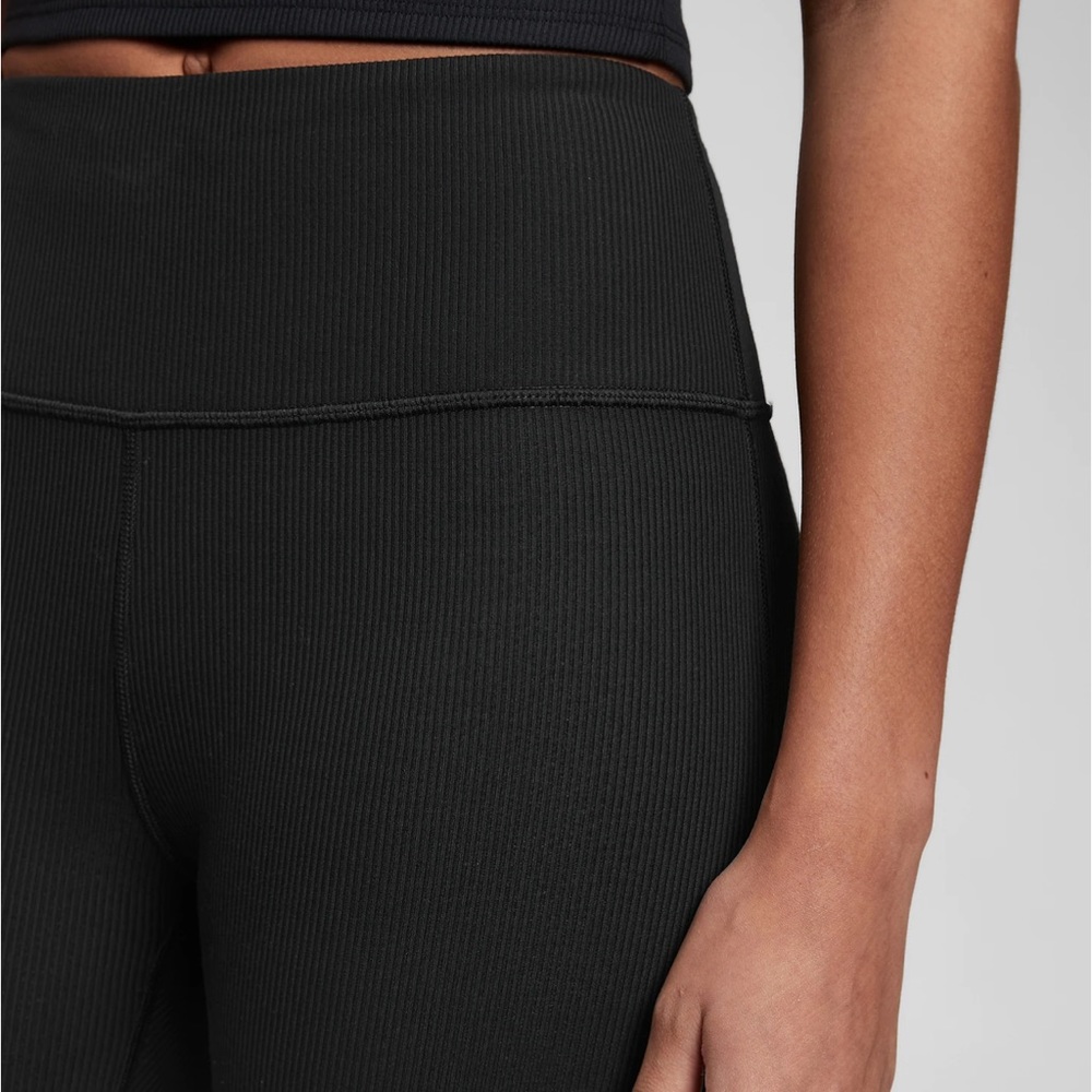 GapFit High Rise Blackout Ribbed Full Length Leggings - Picture 3 of 5